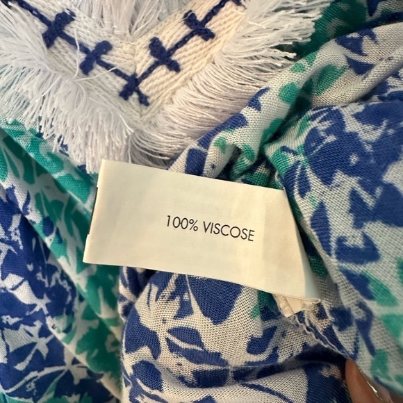 Poupette St. Barth Beline Dress in Aqua Cover Size Large - Picture 9 of 9